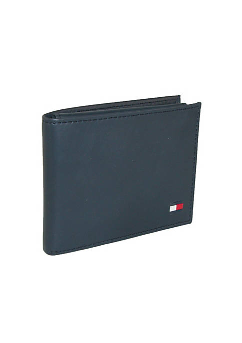 Mens Leather Bold Passcase Bifold Wallet