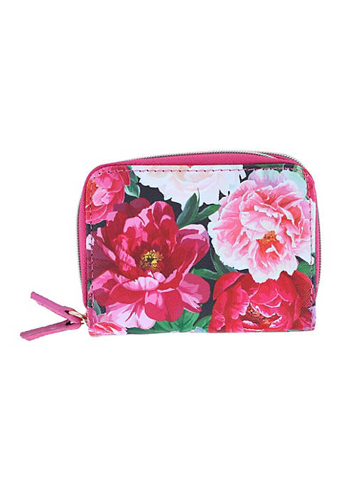 Buxton Womens Floral Blooms Multi Card Case Wizard