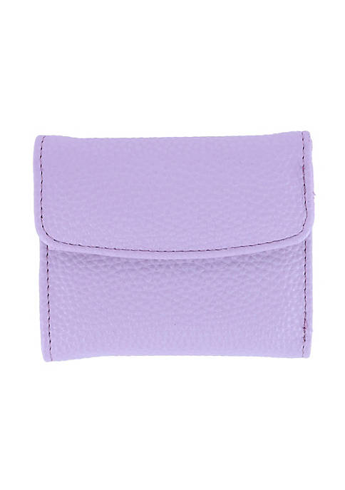 Buxton Womens Solid Color Mini Trifold Wallet
