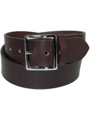 Men's Big & Tall Heavy Duty One Piece Leather Work Belt 