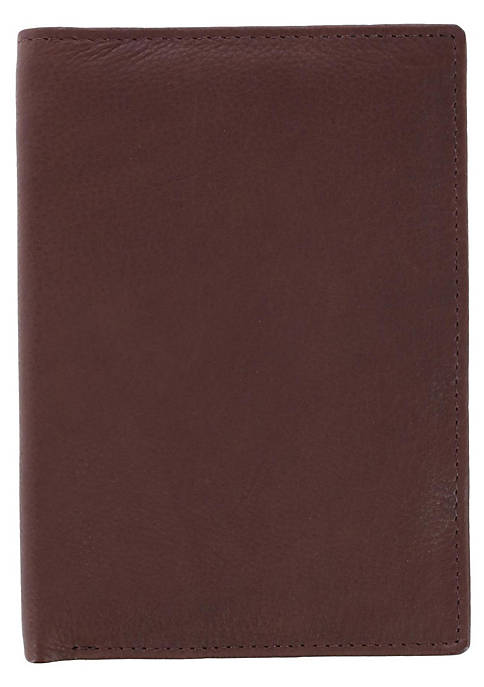 CTM Mens Leather Hipster Wallet
