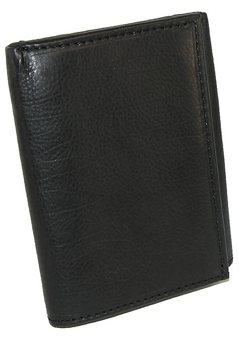 Paul & Taylor Mens Leather Badge Holder Trifold