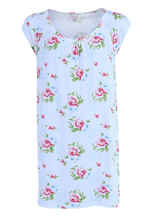 Elegant Emily Womens Floral Print Nightgown