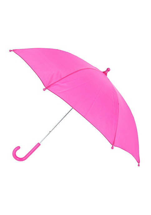 iRain Kids Solid Color Stick Umbrella with Hook