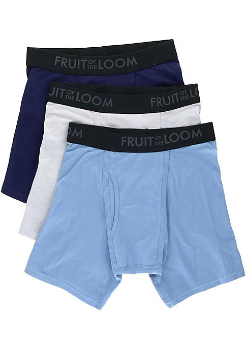 Fruit of the Loom Mens Breathable Boxer Briefs