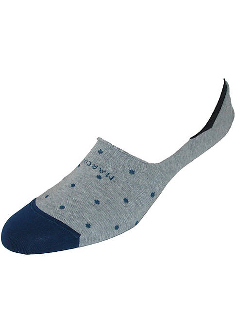 Marcoliani Mens Polka Dot Invisible Touch Liner Sock