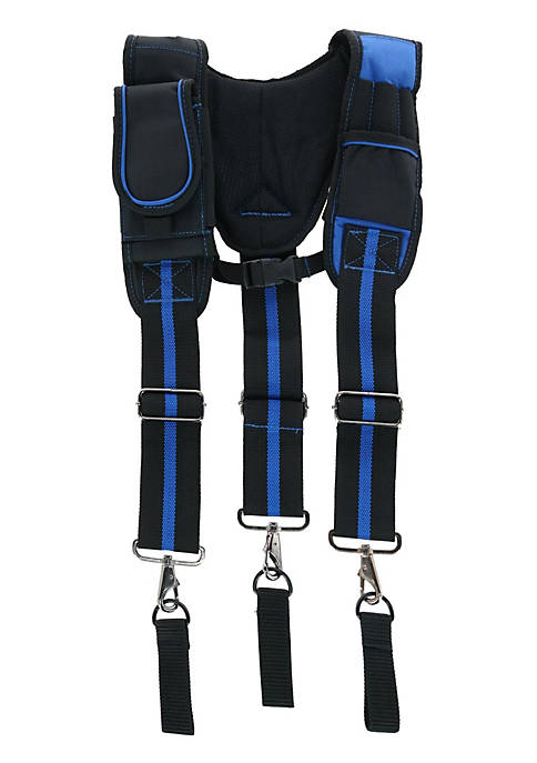 Aisenin Mens Suspenders with Pockets and Swivel Hooks