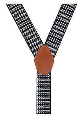 New CTM Women's Elastic Aztec Pattern Suspenders 