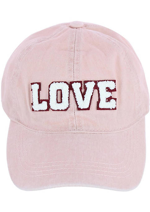 David & Young Womens Chenille Love Lettered Baseball