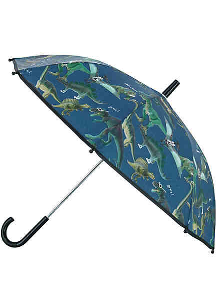 CTM Kids Solid Color Stick Umbrella with Ruffle Black 
