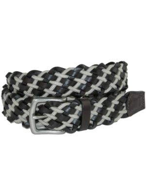 CrookhornDavis Men's Como Leather and Cotton Cord Braided Belt | belk