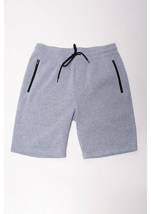 Brooklyn Cloth Heather Grey Zip Pocket Knit Shorts