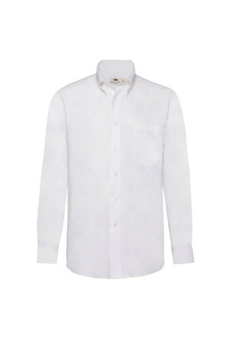 Fruit of the Loom Mens Long Sleeve Oxford