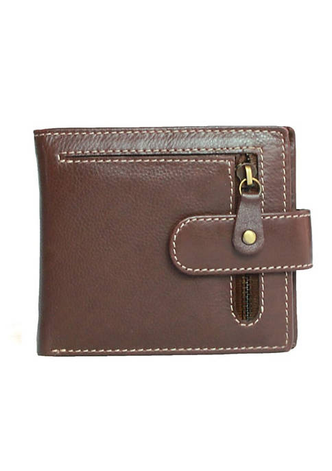 Eastern Counties Leather Bi-Fold Wallet With Zip Detail
