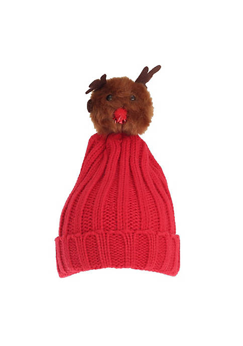 Foxbury Christmas Rudolph Knitted Hat