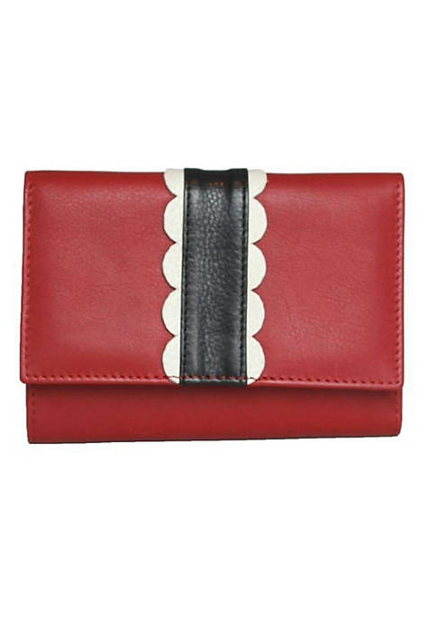 Eastern Counties Leather Melanie Wallet With Scalloped Detail