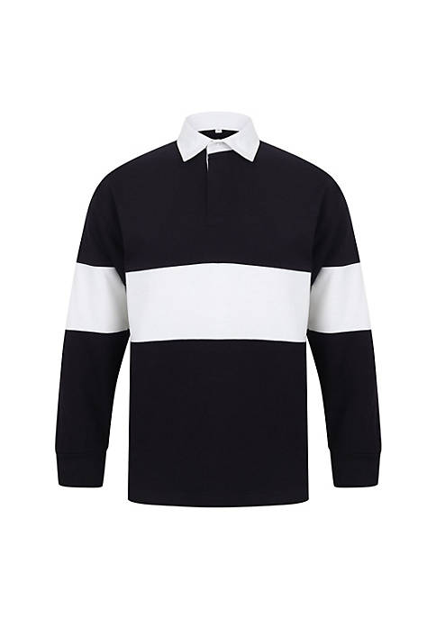 Adults Unisex Panelled Tag Free Rugby Shirt