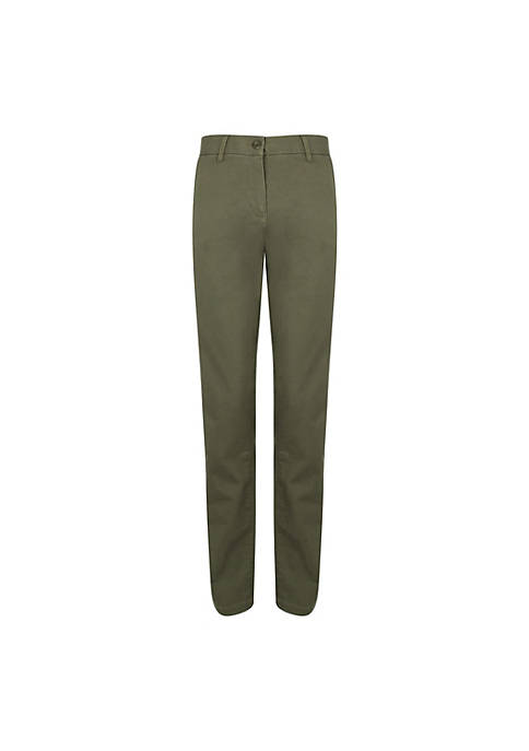 Front Row Cotton Rich Stretch Chino Trousers/Pants