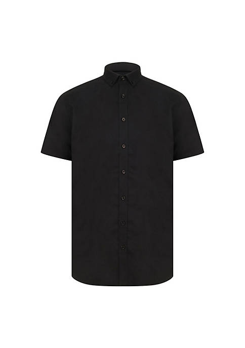 Henbury Mens Modern Short Sleeve Oxford Shirt