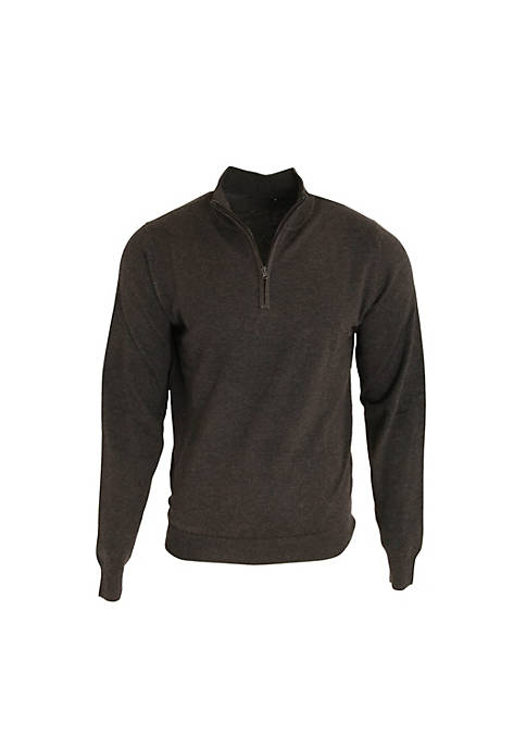 Mens 1/4 Zip Neck Knitted Sweater