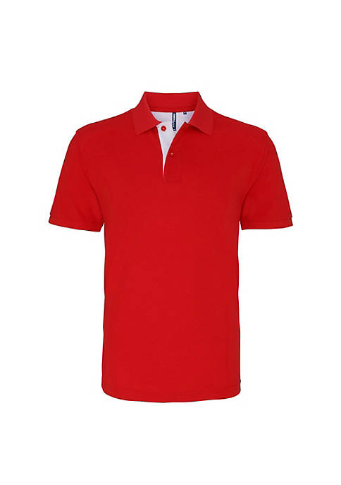 Asquith & Fox Mens Classic Fit Contrast Polo
