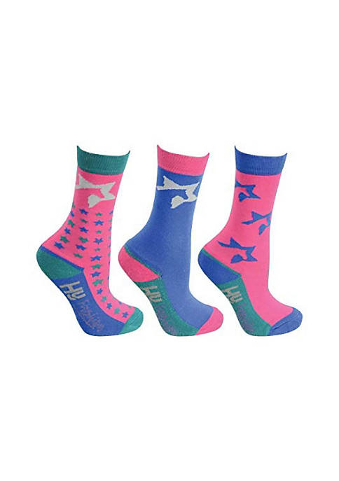 HyFASHION Childrens Zeddy Socks (Pack of 3)