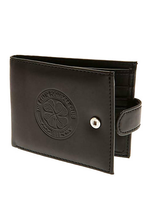 Celtic FC Mens Official RFID Embossed Leather Wallet
