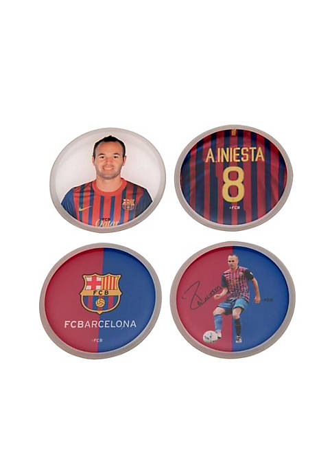 FC Barcelona Iniesta 3D Stickers (Pack Of 4)