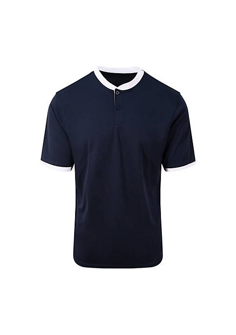 Just Cool Mens Stand Collar Sports Polo