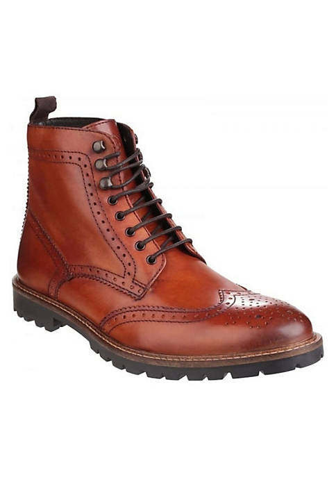 Mens Troop Lace Up Leather Ankle Boot