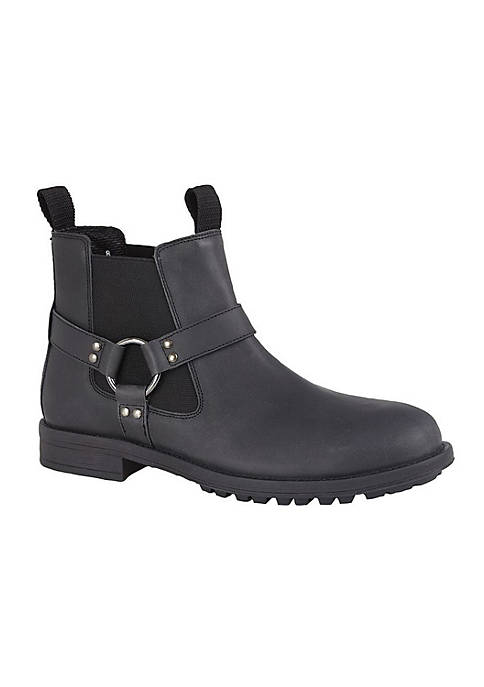 Mens Leather Twin Gusset Ankle Boot