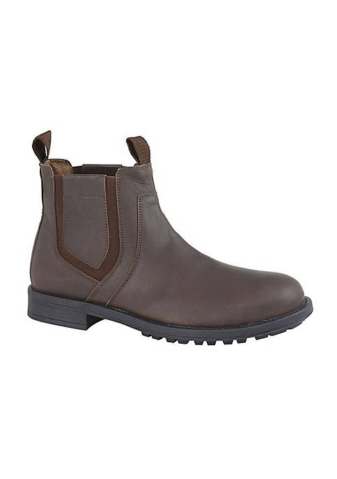 Mens Leather Twin Gusset Ankle Boot