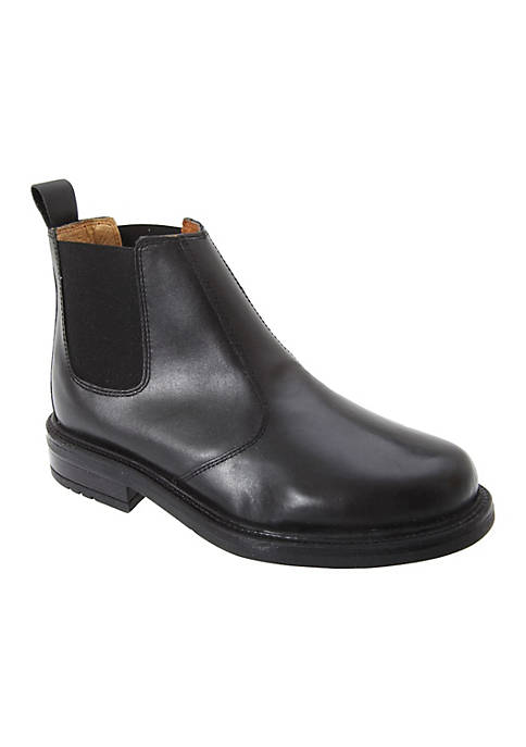 Mens Leather Quarter Lining Gusset Chelsea Boots
