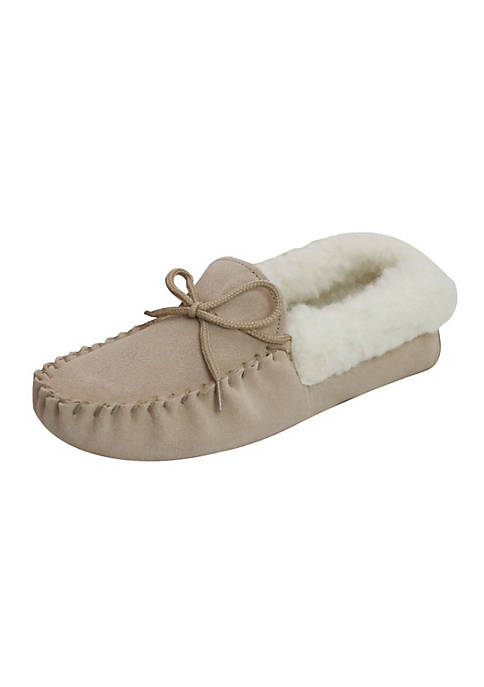 Eastern Counties Leather Soft Sole Wool Lined Moccasins