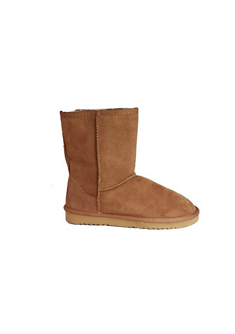 Eastern Counties Leather Jodie Sheepskin Short Plain Boots