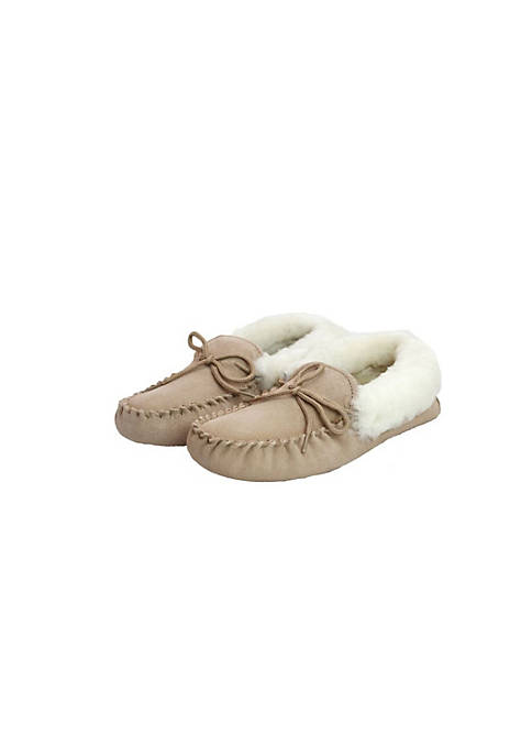 Eastern Counties Leather Hard Sole Sheepskin Moccasins