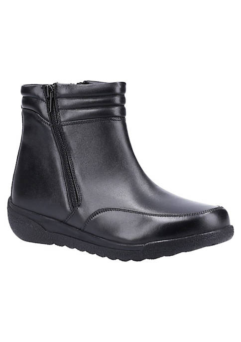 Morocco Twin Zip Leather Ankle Boots