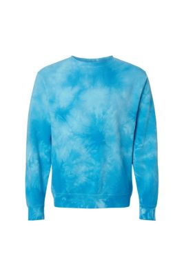Independent Trading Co Men's Midweight Tie-Dyed Sweatshirt, Blue, Xs -  0846798362063