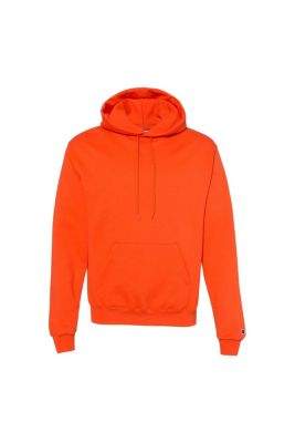 Champion Men's Powerblend Hooded Sweatshirt, Orange, Medium -  0011919798131
