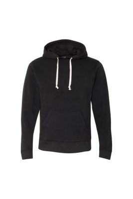 J. America Men's Triblend Fleece Hooded Sweatshirt, Black, Xxl