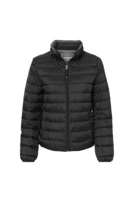 Weatherproof Modern Fit Pillow Pac Puffer Jacket Black Solid - Size: Medium