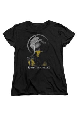 Mortal Kombat X Scorpion Bust Short Sleeve Women's Tee / T-Shirt, Black, Xxl -  5063417505860