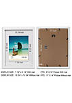 SPF-111481-WN 8 x 10 in. Picture Frame with Mat & 11 x 14 in. without Mat&#44; Walnut - 5 Piece