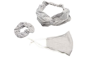 Grey/White Gingham Plaid