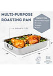 16" inch Stainless Steel Roasting Pan with Rack