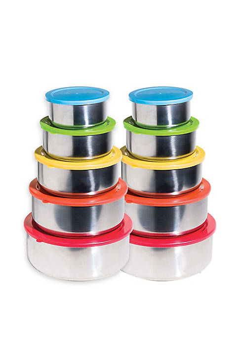 Lexi Home Stainless Steel Containers with Multi Color