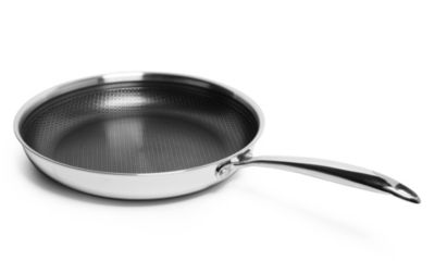 Lexi Home Tri-Ply Stainless Steel Diamond Nonstick Frying Pan, 12 Inch