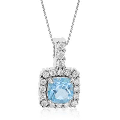 1 cttw Green Amethyst Pendant Necklace .925 Sterling Silver 7 MM Cushion Cut 