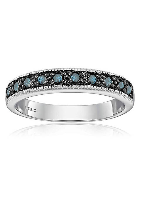Vir Jewels 1/4 cttw Blue Diamond Ring Wedding
