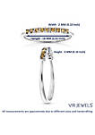 1/5 cttw Champagne Diamond Ring Wedding Band .925 Sterling Silver Bridal 9 Stone